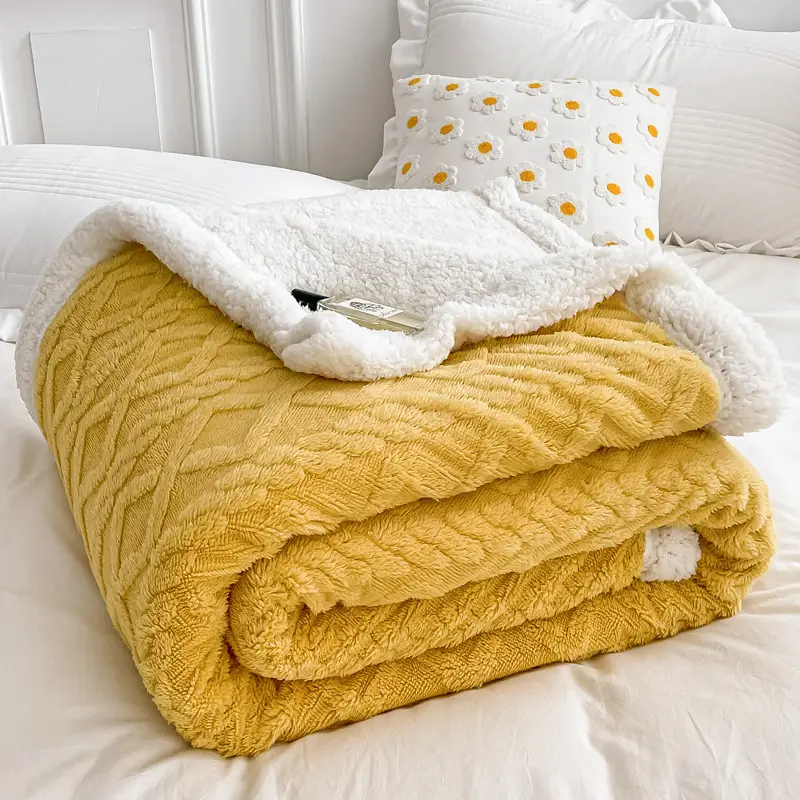 New Taff Fleece Blanket Thickened Autumn Winter - Image 15