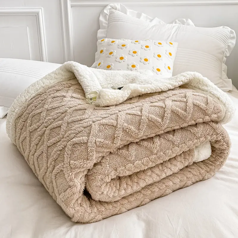 New Taff Fleece Blanket Thickened Autumn Winter - Image 24