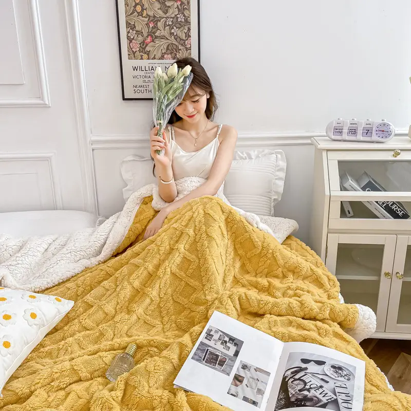 New Taff Fleece Blanket Thickened Autumn Winter - Image 13
