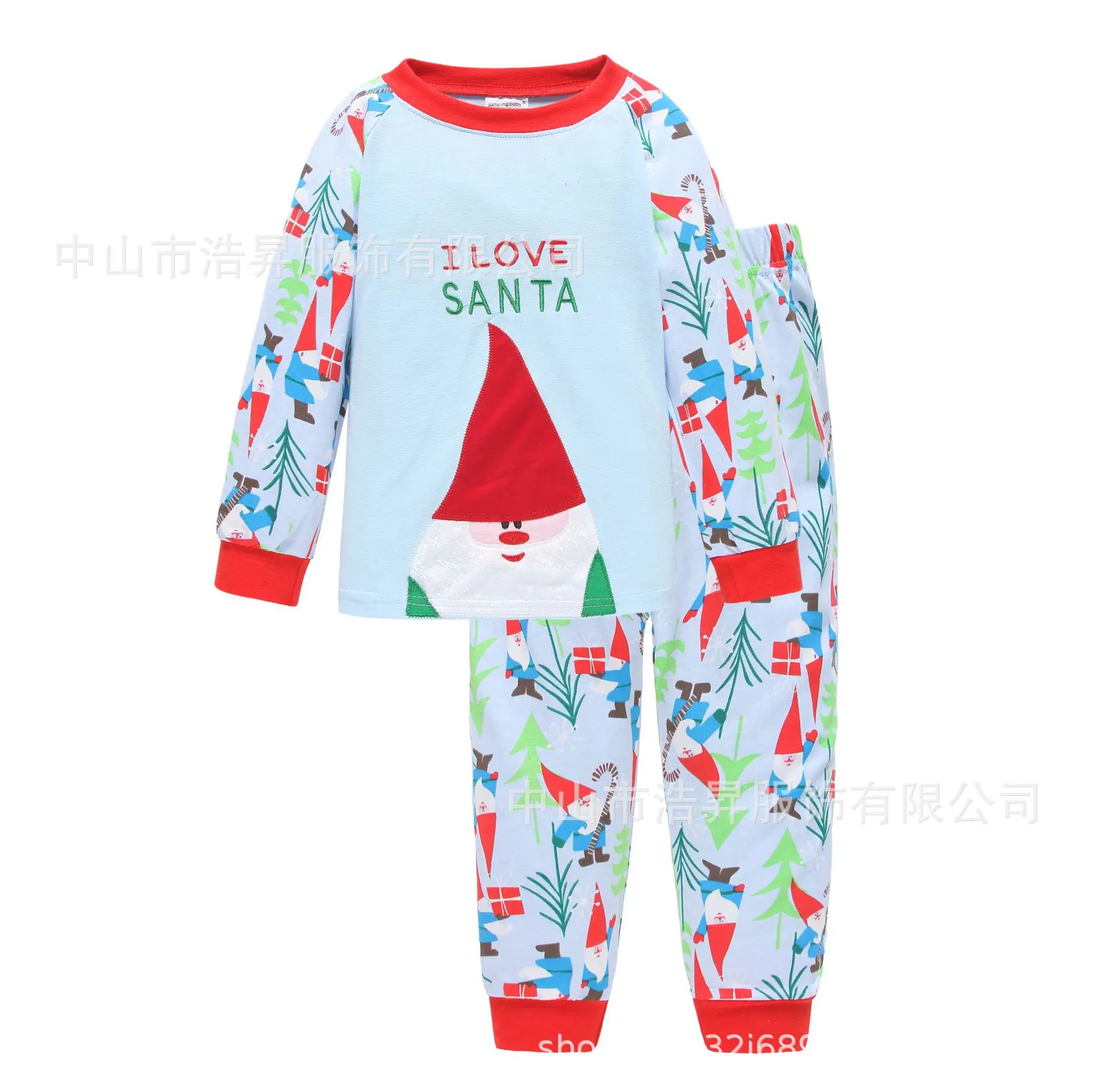 Red Christmas Snowman Pajama Set for Kids 2-7 Years - Image 3