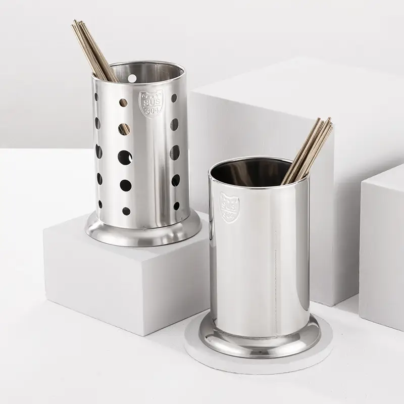 Stainless Steel Milk Tea Straw Storage Bucket 304 - Image 17