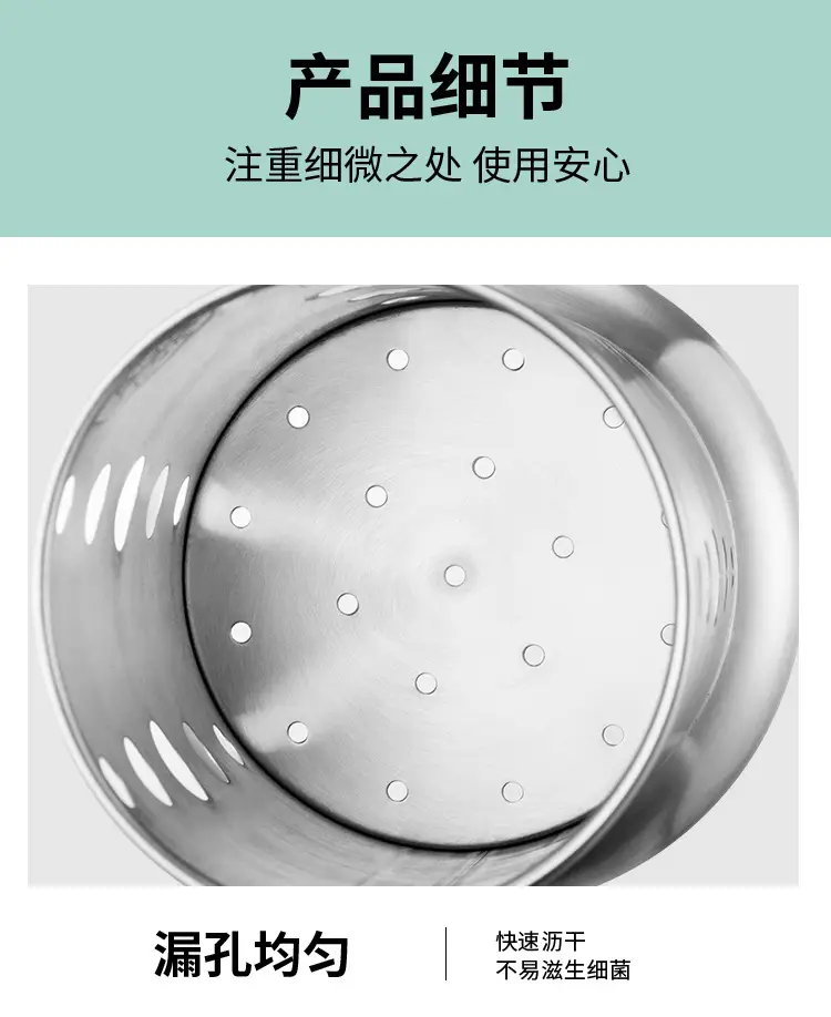 Stainless Steel Milk Tea Straw Storage Bucket 304 — feature 14