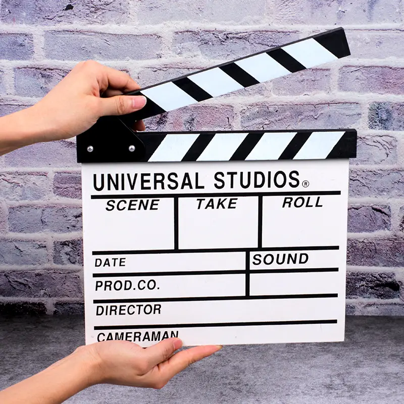 Universal Studios Movie Board Props Set Wooden Decorative Clapper Board