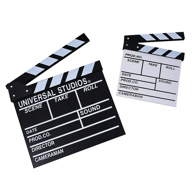 Universal Studios Movie Board Props Set Wooden Decorative Clapper Board