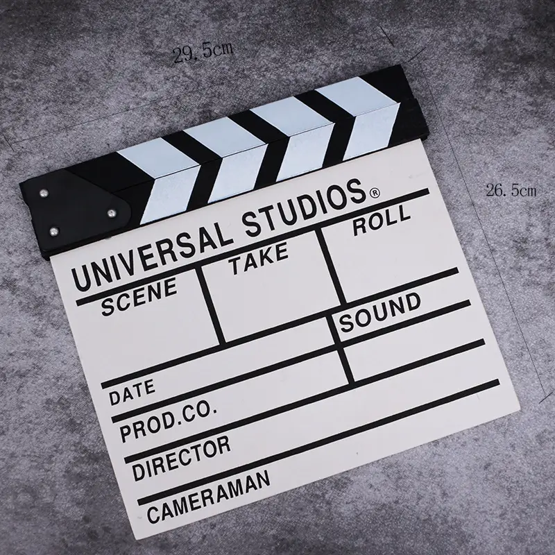Universal Studios Movie Board Props Set Wooden Decorative Clapper Board