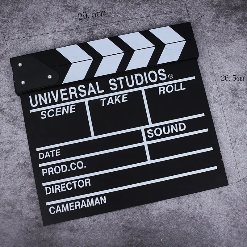 Universal Studios Movie Board Props Set Wooden Decorative Clapper Board