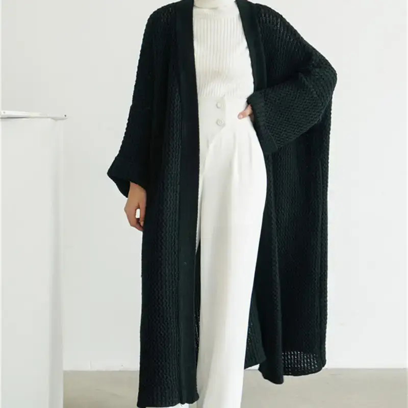 Plus Size Long Knitted Sweater for Women 2025 - Image 8
