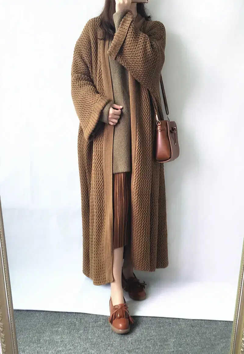 Plus Size Long Knitted Sweater for Women 2025 — feature 8