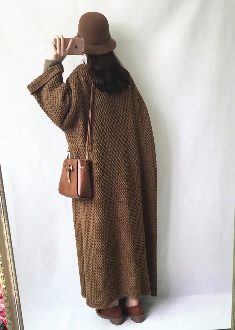 Plus Size Long Knitted Sweater for Women 2025 — feature 9