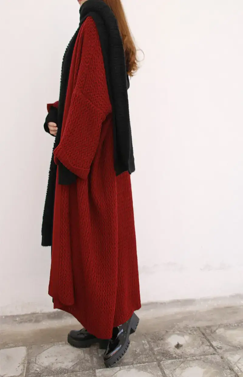 Plus Size Long Knitted Sweater for Women 2025 - Image 2