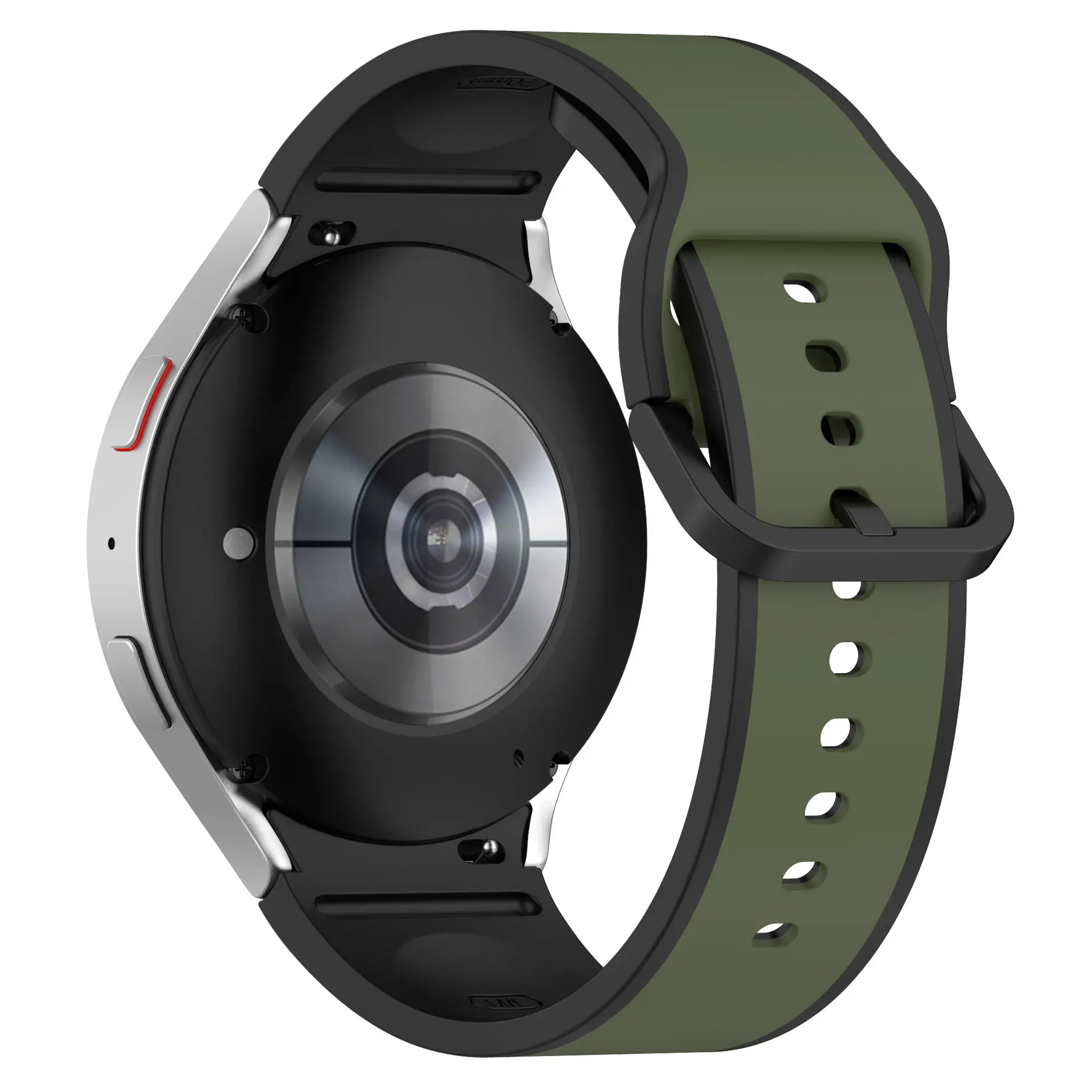 Samsung Galaxy Watch5 with Orange Silicone Strap - Image 9