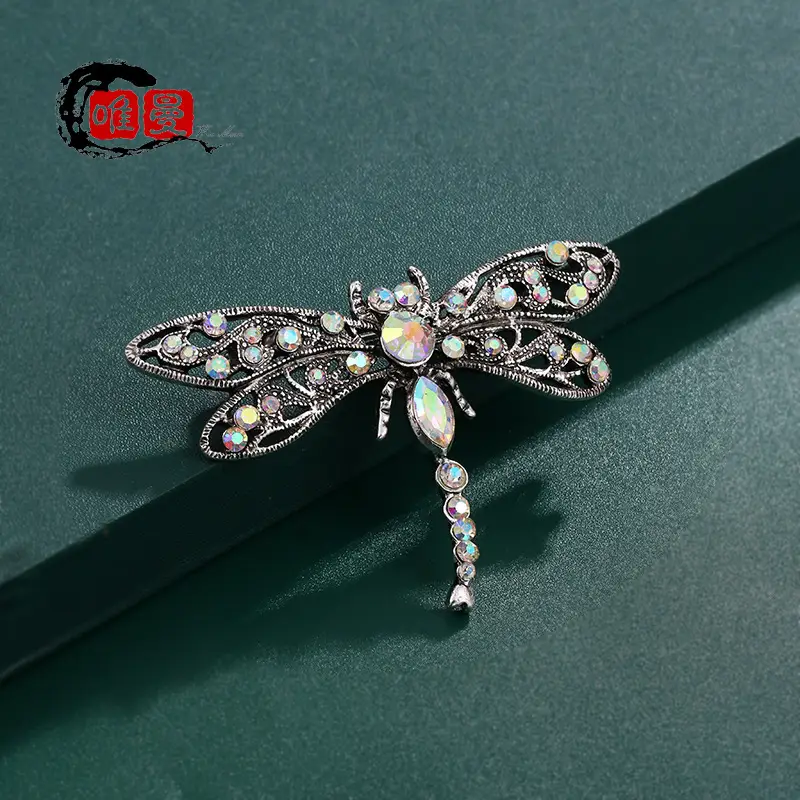 European Dragonfly Crystal Brooch 16g - Image 3
