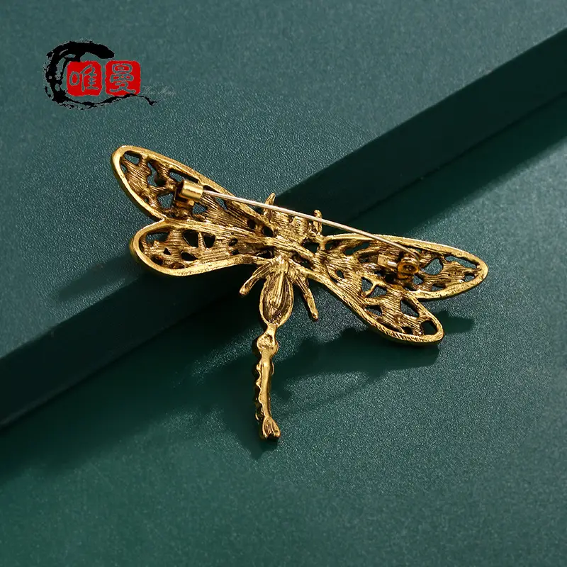 European Dragonfly Crystal Brooch 16g - Image 4