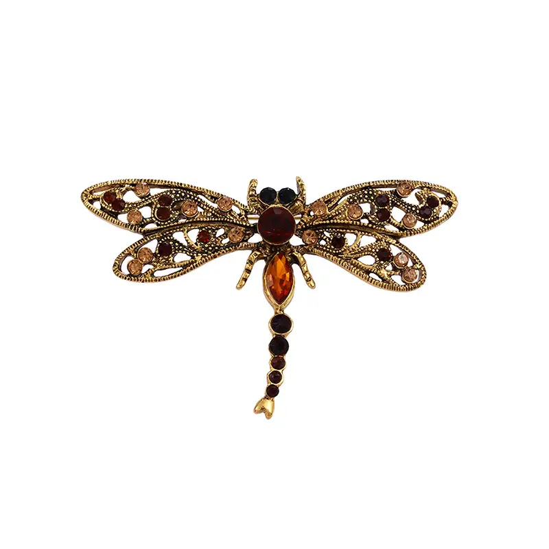 European Dragonfly Crystal Brooch 16g - Image 6