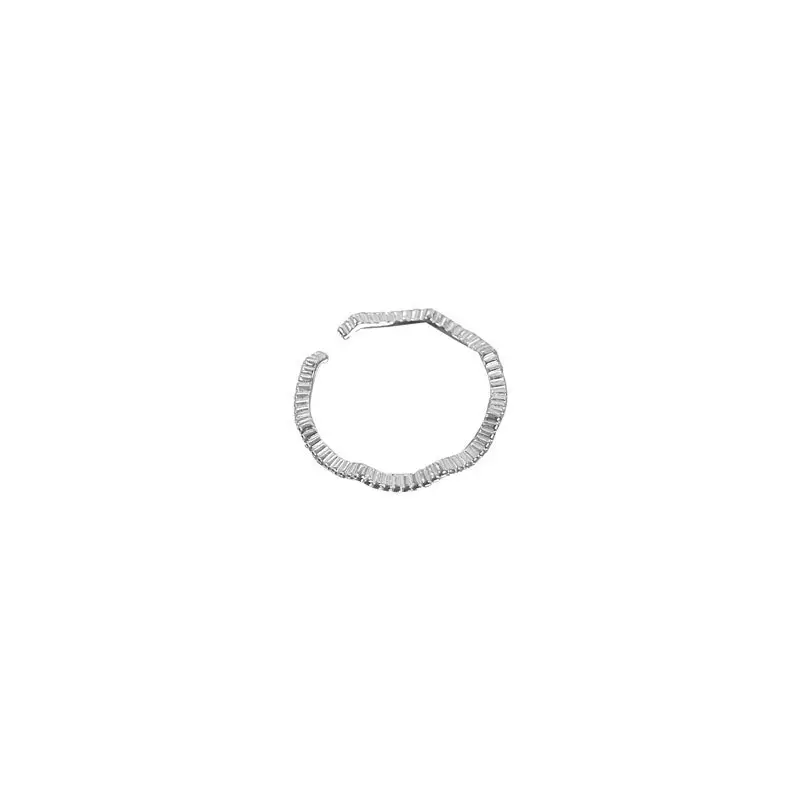Minimalist Bead Wave Ring for Women Slim Open Design - Image 5