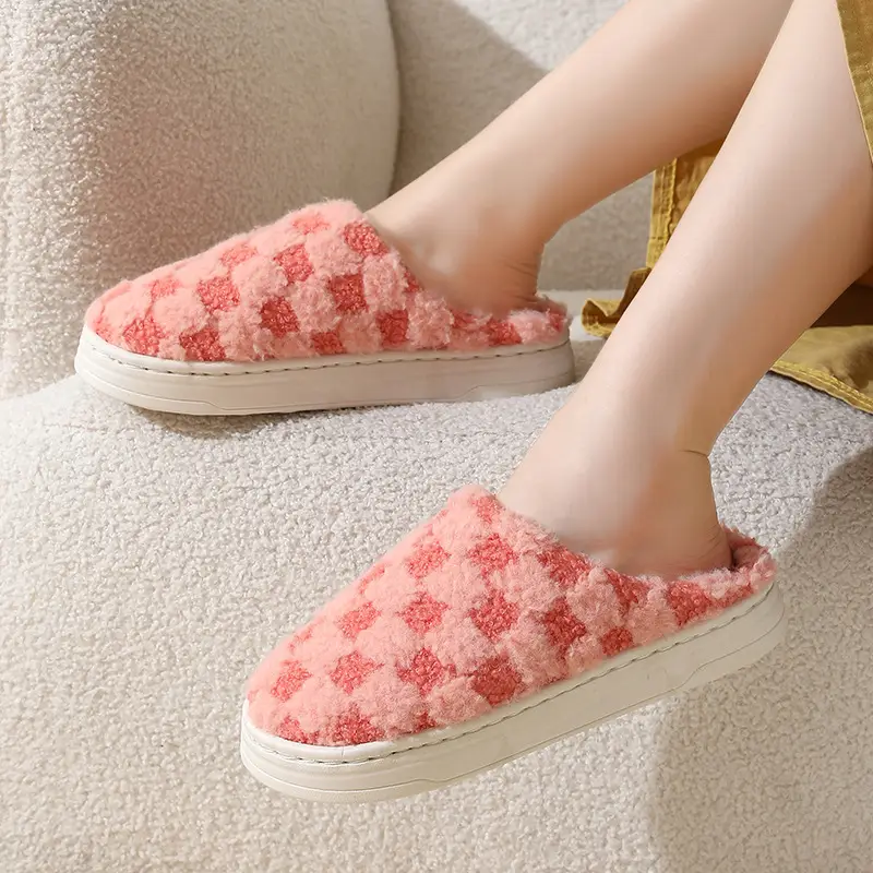 Women's Cotton Slippers Warm Non-Slip Autumn Winter - Image 45