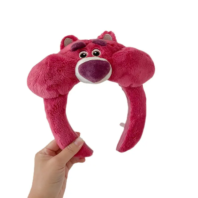 Strawberry Bear Wash Face Hairband for Girls