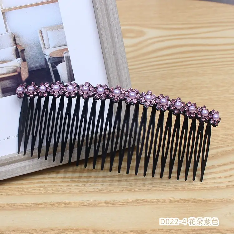 Large Rhinestone Hair Comb with Ball Head Design - Image 4