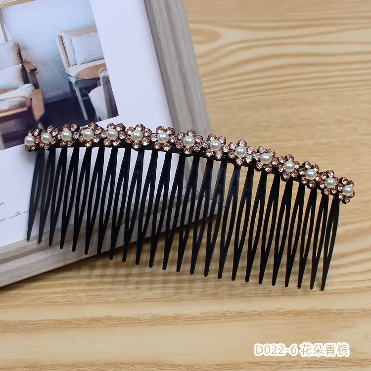 Large Rhinestone Hair Comb with Ball Head Design - Image 6