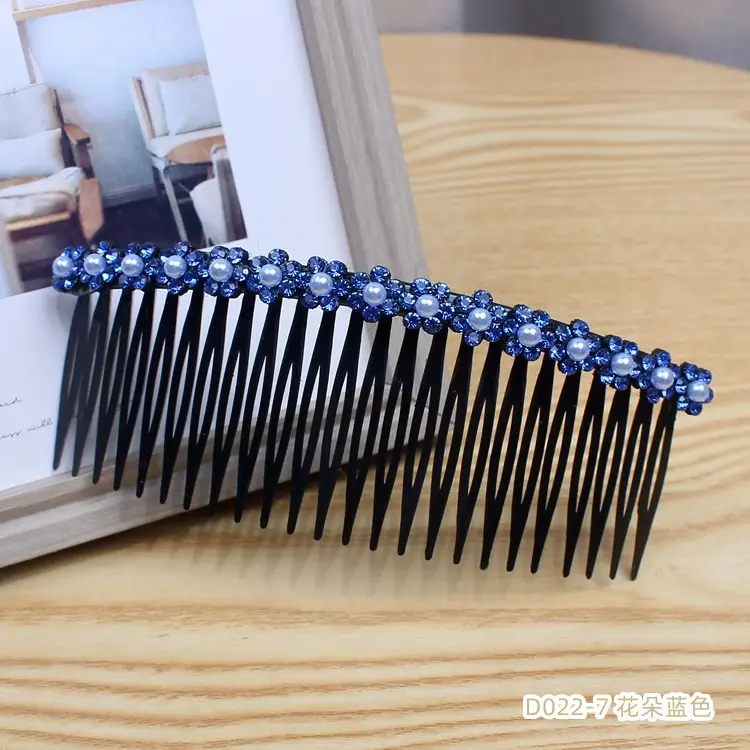 Large Rhinestone Hair Comb with Ball Head Design - Image 7