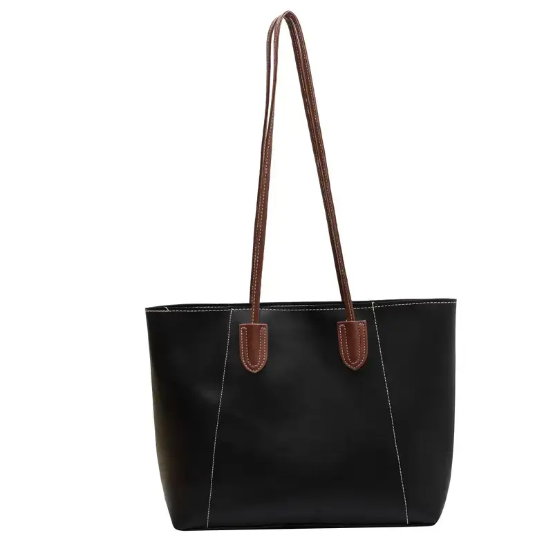 Women's Cream Tote Bag Large Capacity Shoulder Bag - Image 9