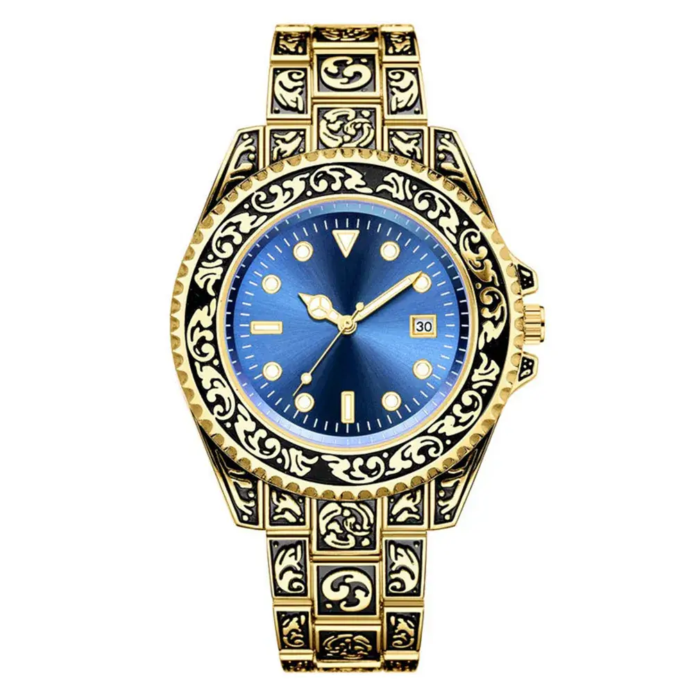 Men's Quartz Watch with Retro Strap & White Dial