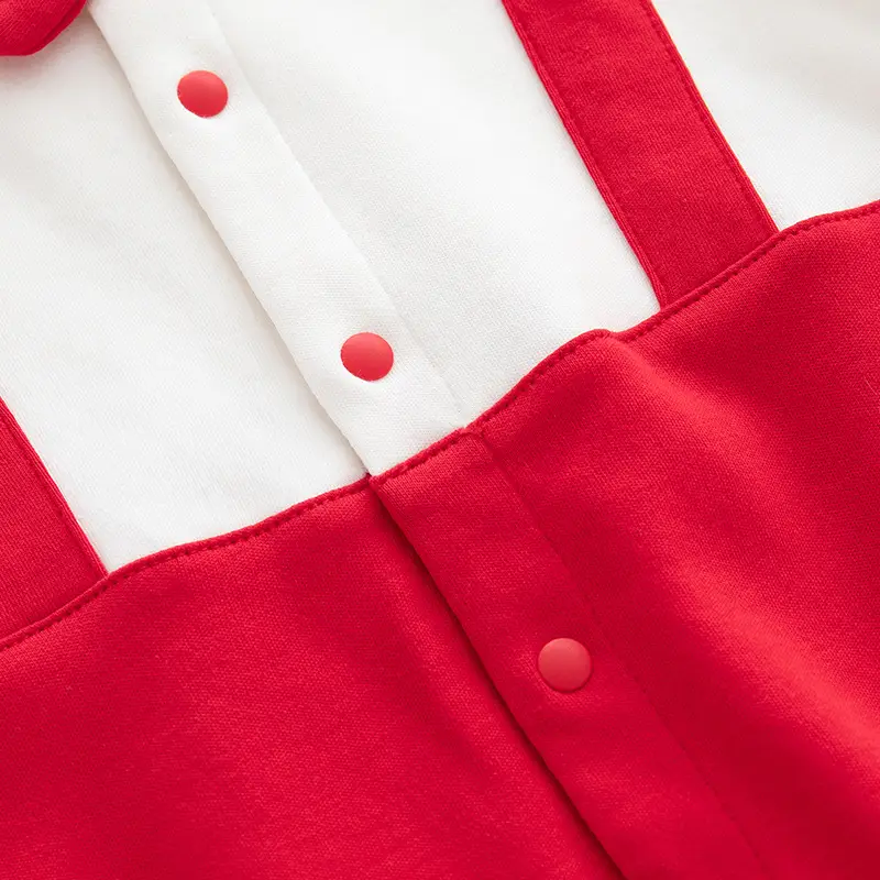 Red Little Dress Baby Jumpsuit Spring Autumn Gentleman Style - Image 5