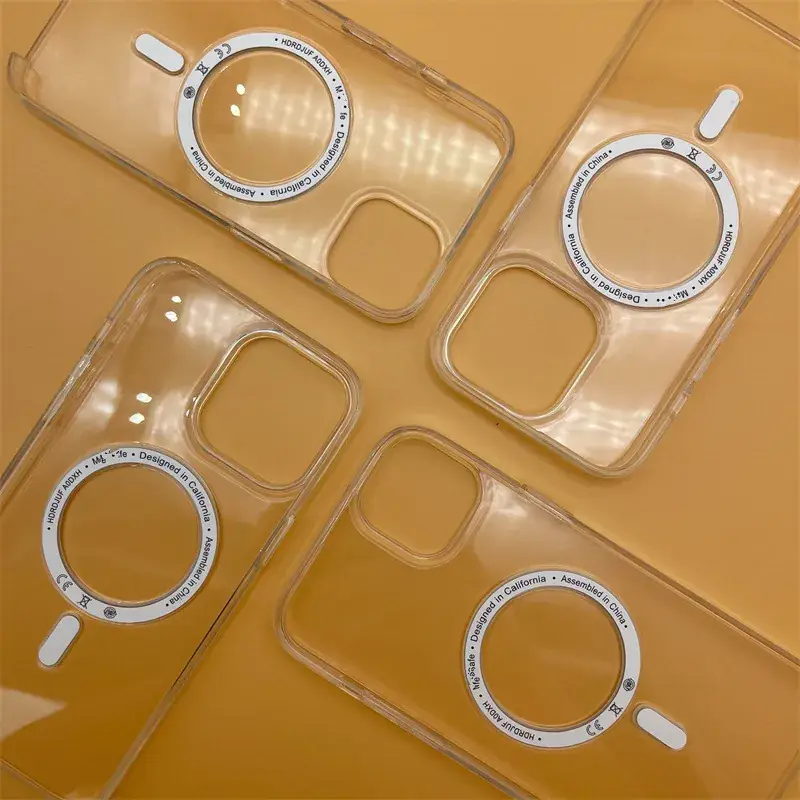 Magnetic Transparent iPhone Phone Shell 14 Pro 13 Pro 15 Pro 12 - Image 3
