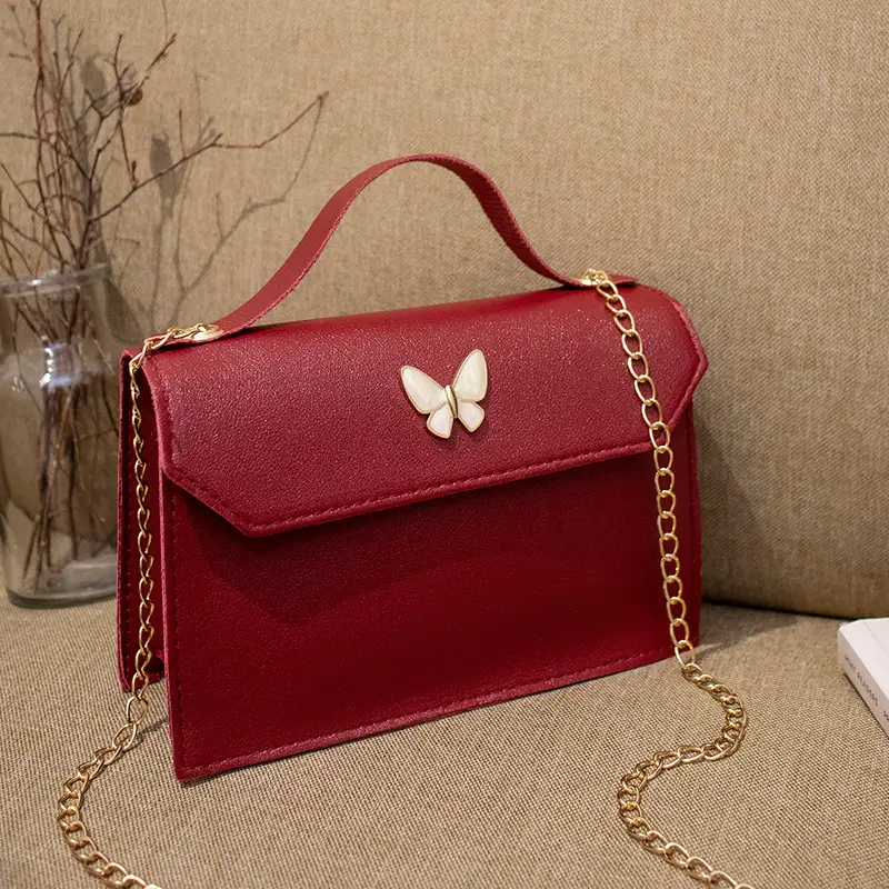 Black Butterfly Mini Shoulder Bag for Women 2022