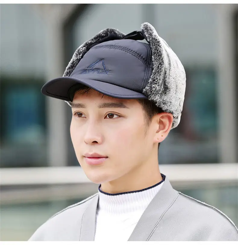 Winter Fleece Lined Cap for Men, Thickened Heattech Cold-Proof — feature 13