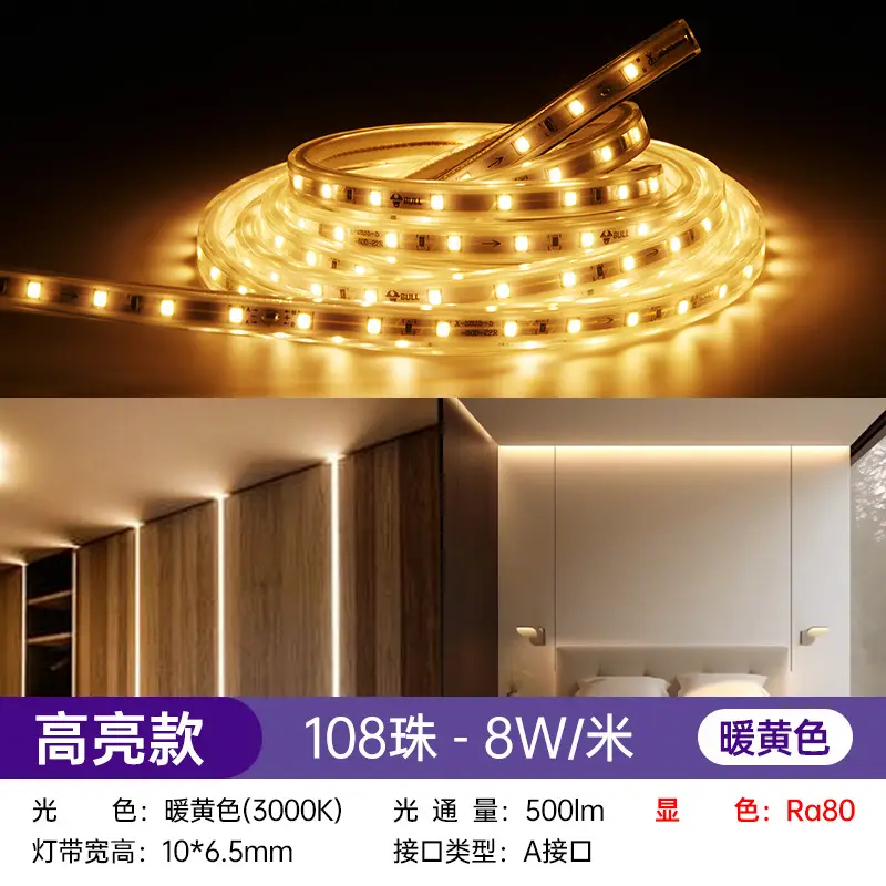 LED Ceiling Light Strip 220V High Voltage Living Room