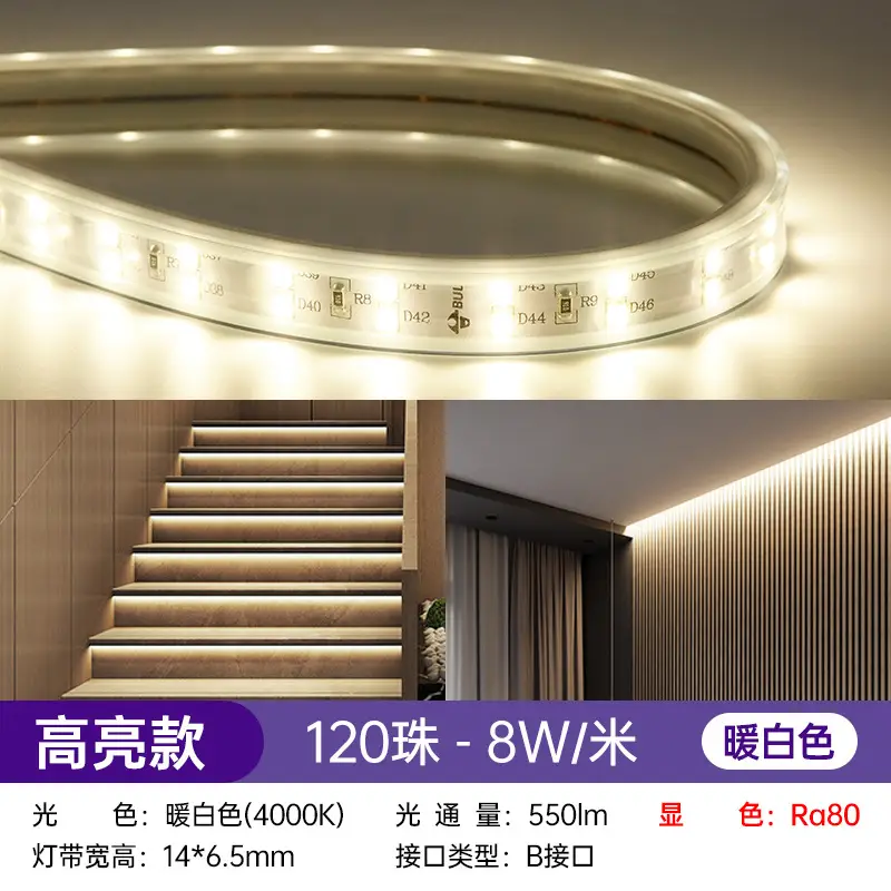 LED Ceiling Light Strip 220V High Voltage Living Room