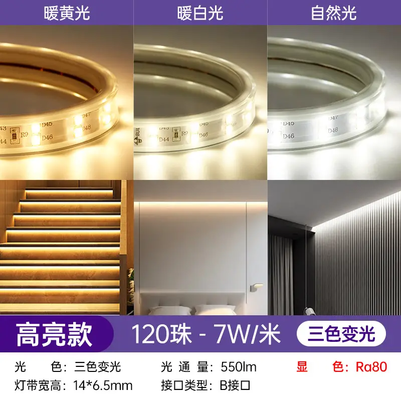 LED Ceiling Light Strip 220V High Voltage Living Room