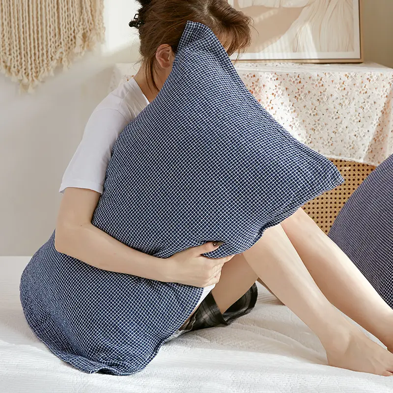 Cotton Pillow Cover with Straps Anti-Shedding Single - Image 13