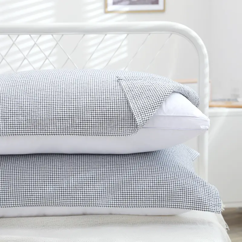 Cotton Pillow Cover with Straps Anti-Shedding Single - Image 2