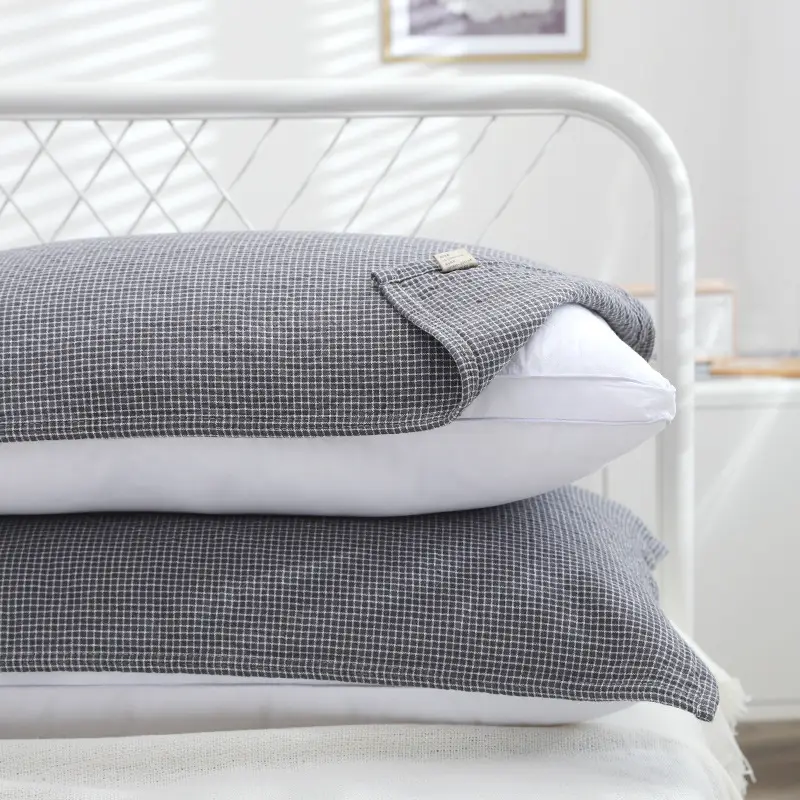 Cotton Pillow Cover with Straps Anti-Shedding Single - Image 3
