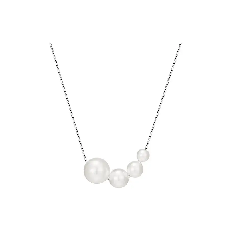 925 Sterling Silver Pearl Necklace for Women - Image 6