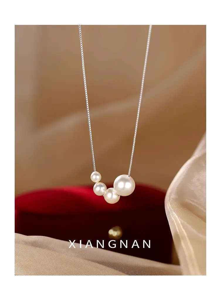 925 Sterling Silver Pearl Necklace for Women — feature 3