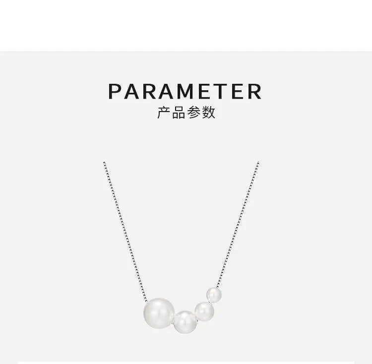 925 Sterling Silver Pearl Necklace for Women — feature 4