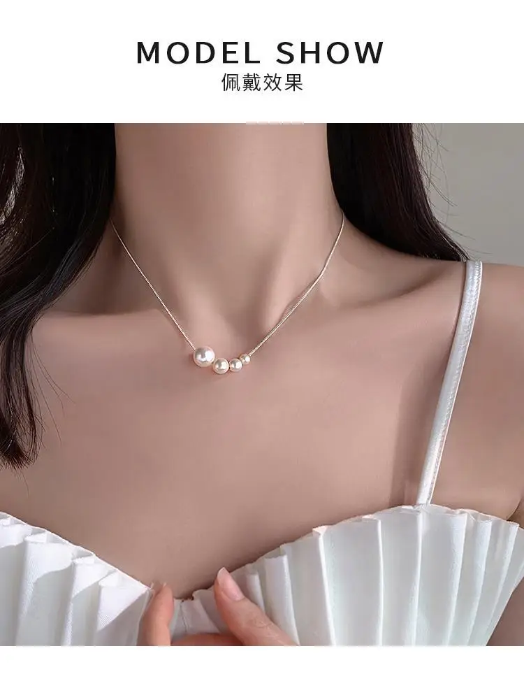 925 Sterling Silver Pearl Necklace for Women — feature 5