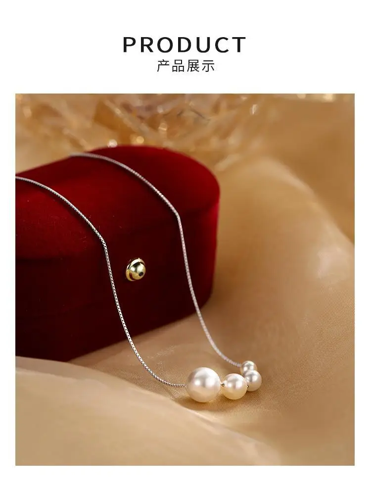 925 Sterling Silver Pearl Necklace for Women — feature 7