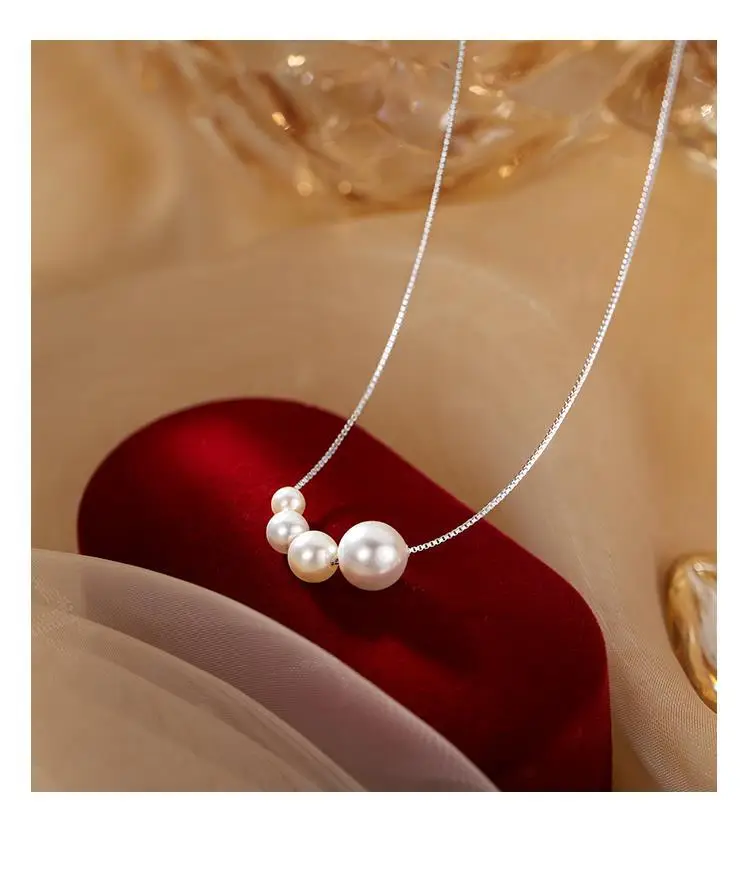 925 Sterling Silver Pearl Necklace for Women — feature 8