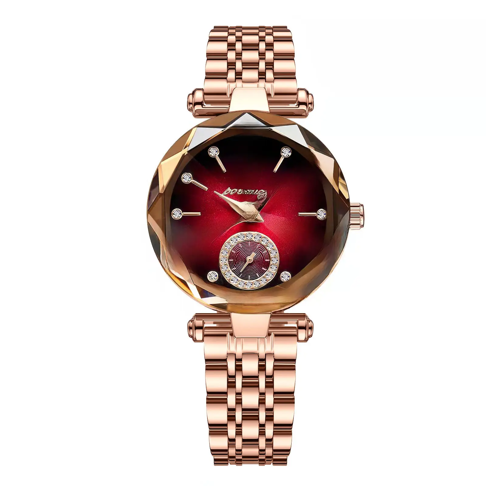 Swiss Ultra-Thin Quartz Watch for Women Rose Gold - Image 3