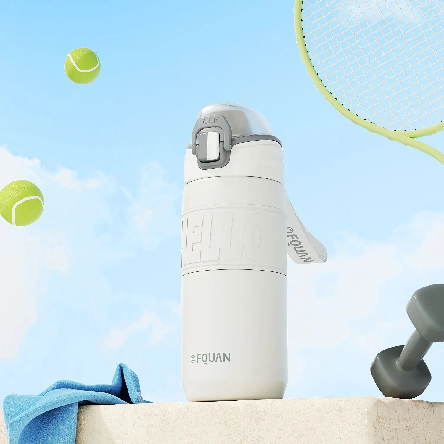 316 Stainless Steel Sports Water Cup with Direct Lid - Image 8