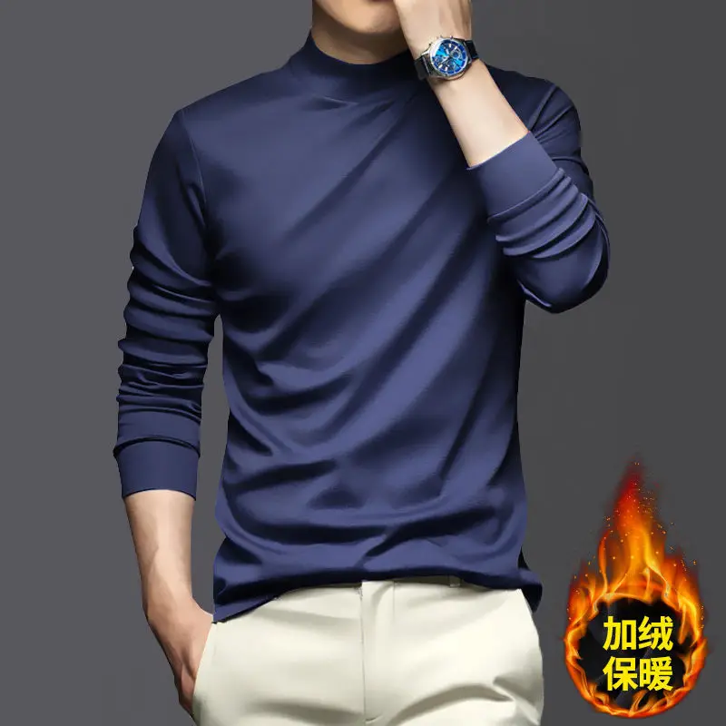 Men's Black Long Sleeve T-Shirt with Embroidery - Image 5
