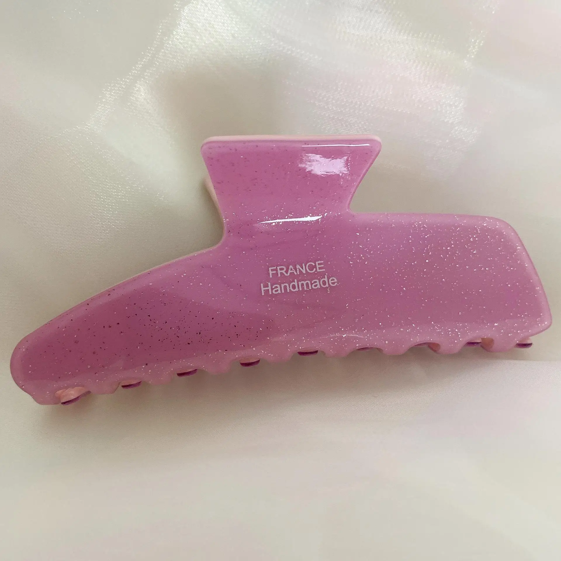 Purple Acetate Hairpin with Shark Clip for Updo - Image 5