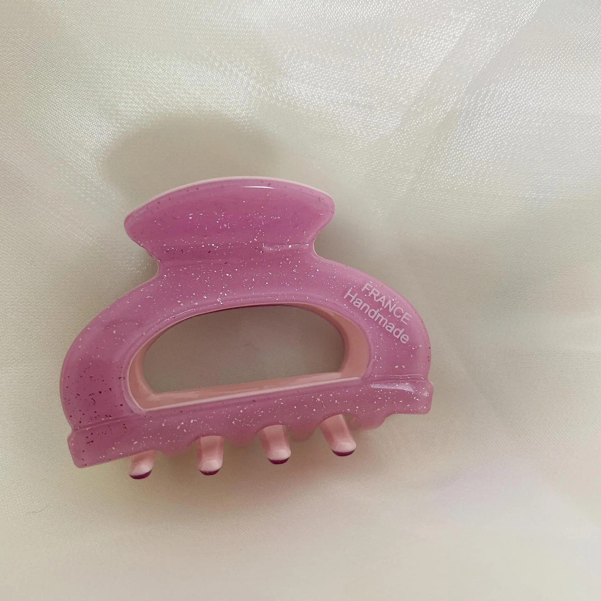 Purple Acetate Hairpin with Shark Clip for Updo - Image 6