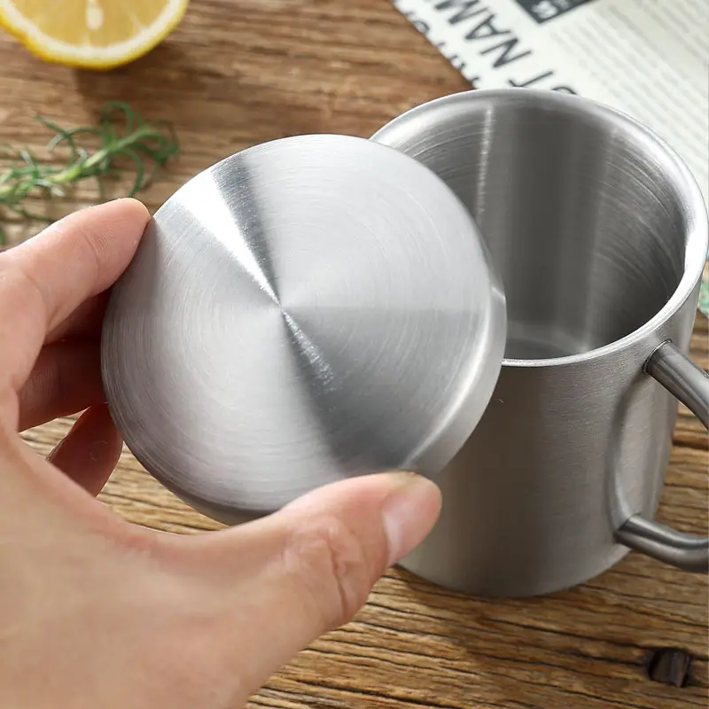 304 Stainless Steel Children's Water Cup with Lid - Image 6