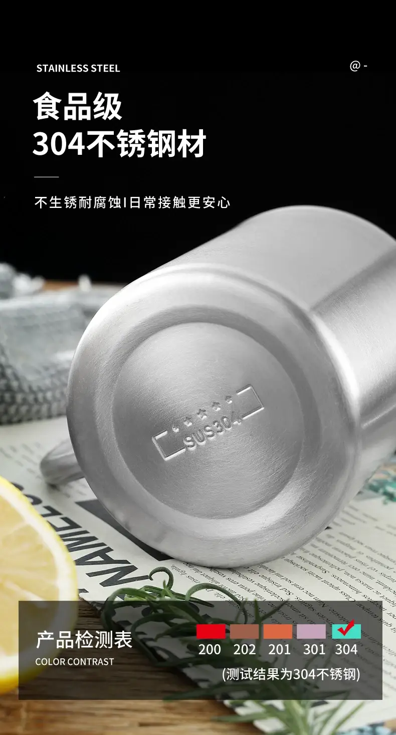 304 Stainless Steel Children's Water Cup with Lid — feature 3