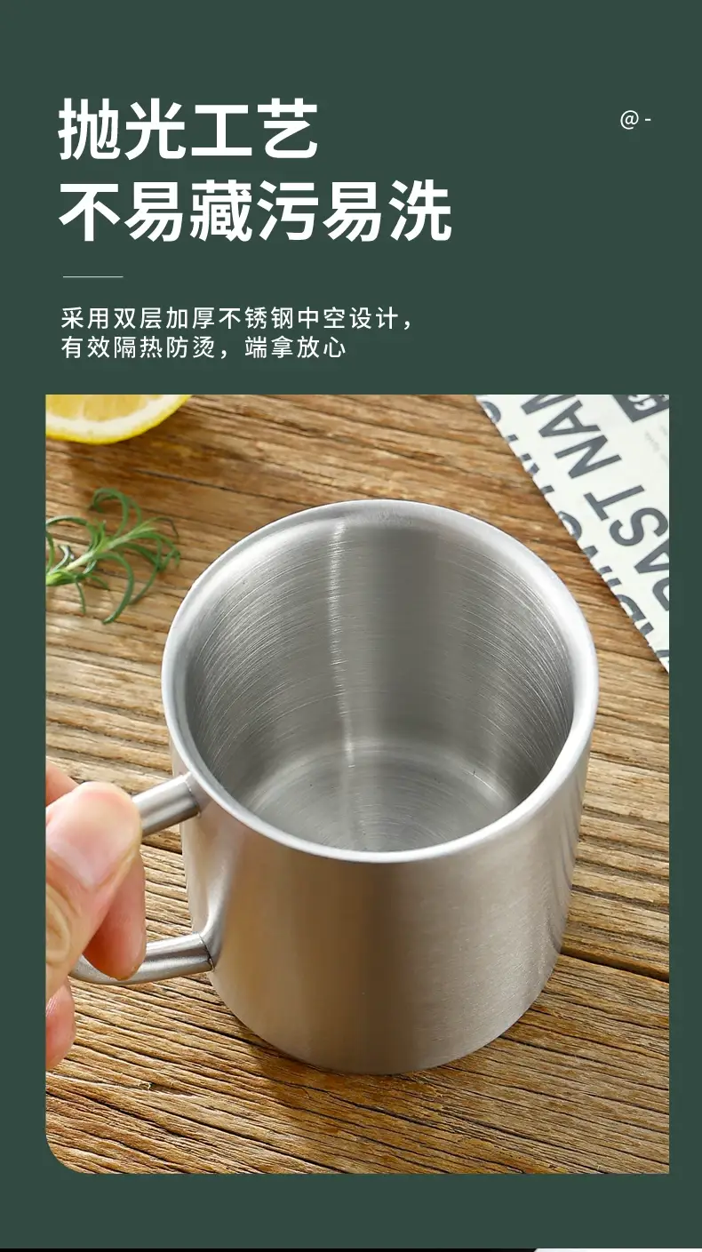 304 Stainless Steel Children's Water Cup with Lid — feature 4